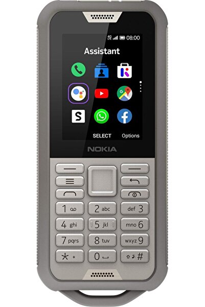 Nokia 800 Tough Feature Phone, Dual SIM, 512 MB RAM, 4G LTE, Sand