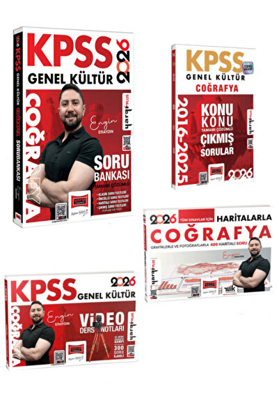 Yargı Yayınları 2026 KPSS Genel Kültür Coğrafya Full Set (Engin Eraydın)
