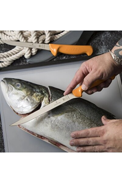 Victorinox Swibo Fish Carving Knife 5.8449.20, Blade 20 cm, Orange