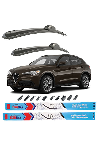 TEAMCAR Υαλοκαθαριστήρες Alfa Romeo Stelvio (2017+) Εμπρός σετ