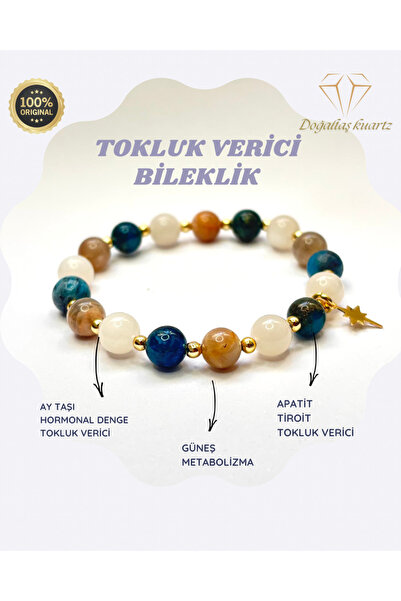 kuartz Strengthening Natural Stone Bracelet. Certified Original Natural Stone