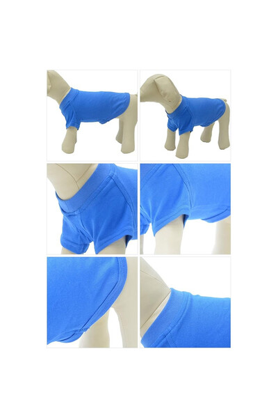 OEM Haină Lovelonglong pentru câini, mărimea M, pentru câini de talie medie, de bază, bumbac, albastră