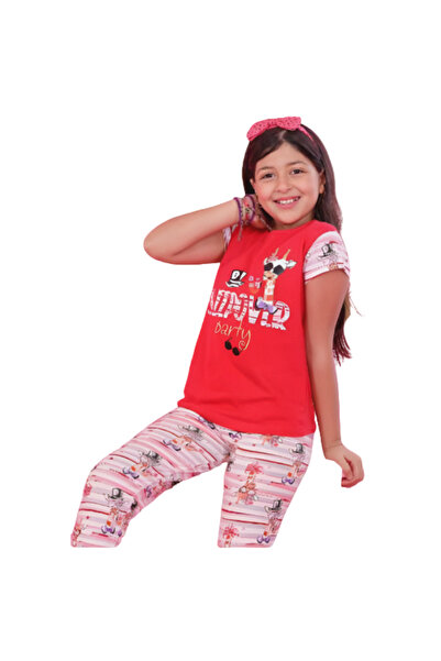 Generic Girls' short-sleeved cotton pajamas - PJ 412