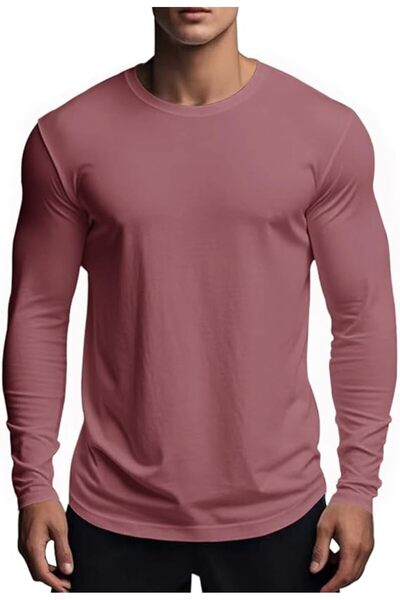 OEM Tricou bărbătesc XYKJFIT, mărimea S, bumbac, mâneci lungi, croială slim f...