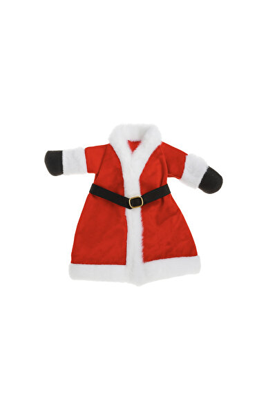 Jumbo Christmas Wine Bottle Cover Red Jacket Santa Claus Costume