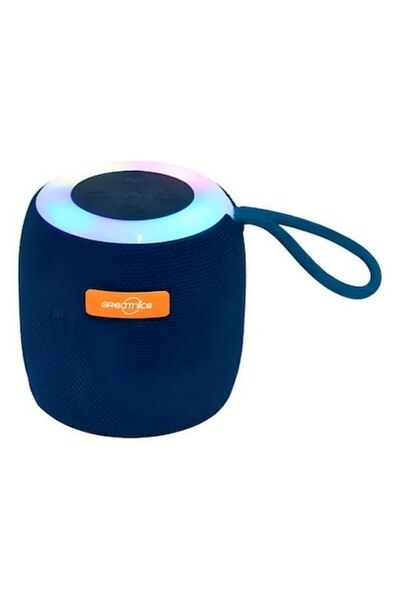 greatnice GTS-1468 Portable Speaker, Bluetooth 5.0, FM, USB, Ambient Light, Dark Blue