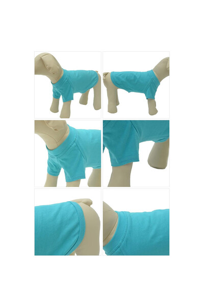 OEM Haină pentru câini Lovelonglong, mărimea XL, simplă, bumbac, turcoaz