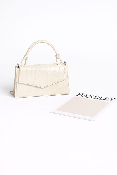 Handley GEANTĂ DE MÂNĂ DE LUX CU MODEL DE PIELE DE CROCODIL CU CUREA DE LANȚ