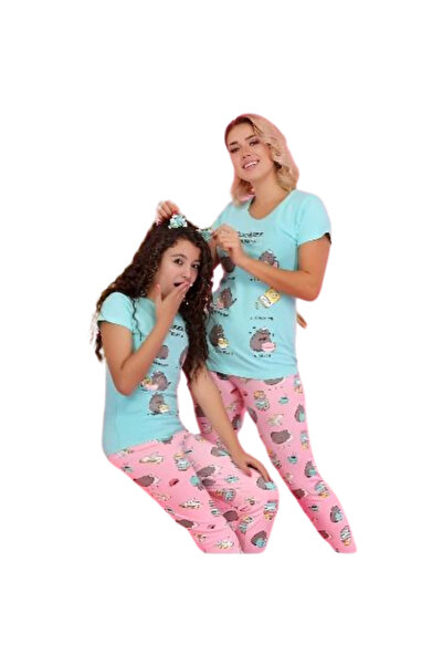 Generic Girls' short-sleeved cotton pajamas - PJ 413