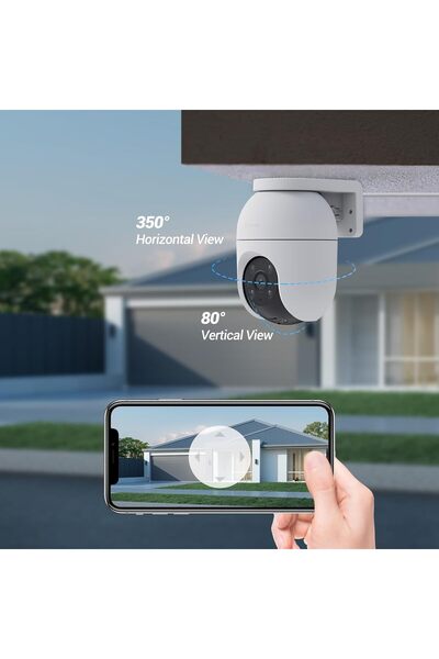 EZVIZ C8c 4MP (2K) Outdoor Wi‑Fi Dome Camera — 360° Coverage, AI Human/Vehicle Detection, Auto-