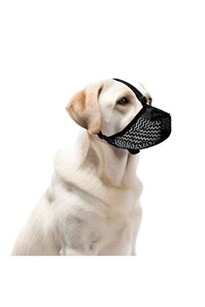 PEUTIER Dog muzzle, Polyester, Breathable, Adjustable, Size L, Gray