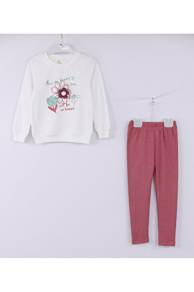 ROBA Fată, bumbac 2 fire, detaliu cu imprimeu floral, partea de jos este supe...