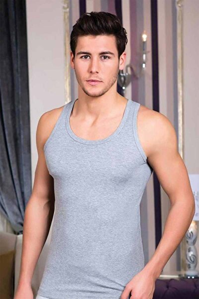 Bradıen Gümüş 3002 Ribana Men's Tank Top 3-Piece Set