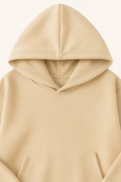 SVART WEAR Plain Unprinted Cotton Hoodie Oversized Hooded Sweatshirt
