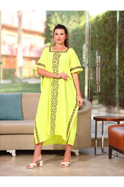 AFandina Butterfly jalabiya with elegant colorful embroidery, free size er-0110