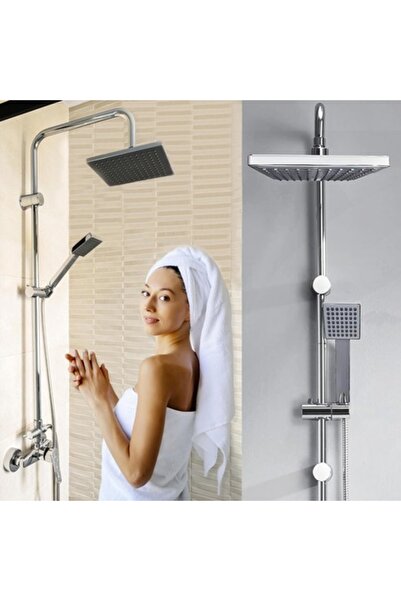 VOLTGY Coloană de duș, Baterie monocomandă, Duș manual cu suport, Alamă