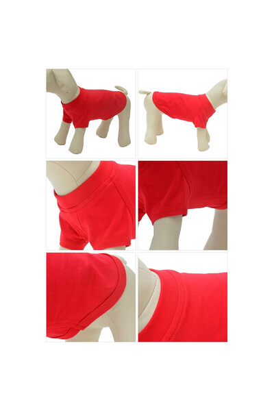 OEM Haină pentru câini Lovelonglong, mărimea XS, basic, bumbac, roșie