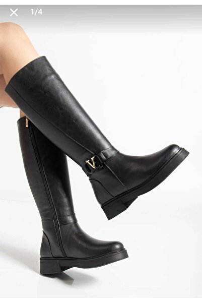 Bİ&CO cizme negre cu cataramă pentru femei