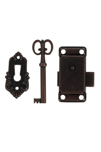 Angoily Încuietoare retro pentru mobilă, set de 2, fier-zinc