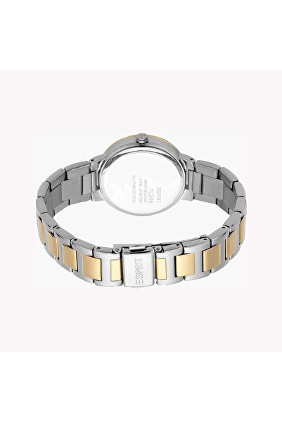 Esprit Women's Silver & Gold Stainless Steel Watch, Silver Dial | Es1l077m0035