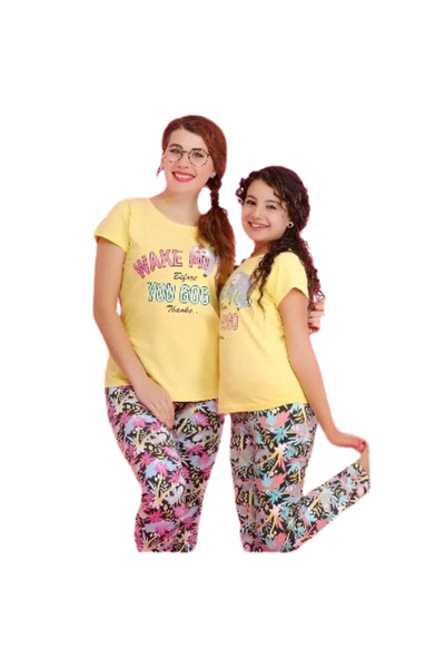 Generic Girls' short-sleeved cotton pajamas - PJ 417