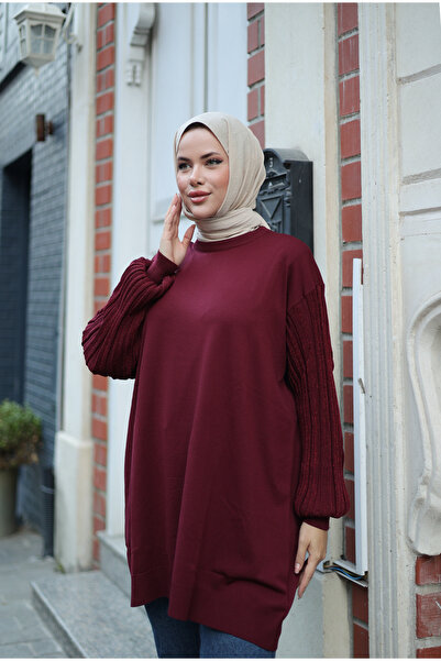 NEW DAĞ Balloon Sleeve Glitter Oversized Tunic