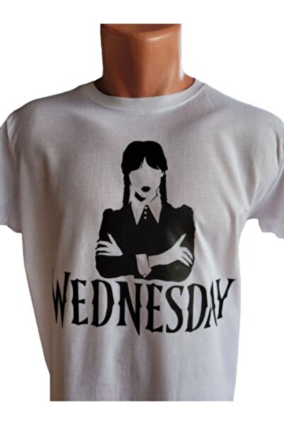 OEM Women's T-shirt, hand-customized with vinyl, Model WEDNESDAY