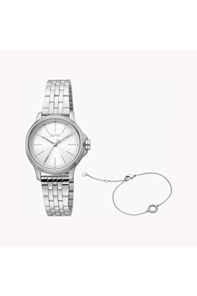 Esprit Women's Silver Stainless Steel Watch, Silver Dial | Es1l190m0025