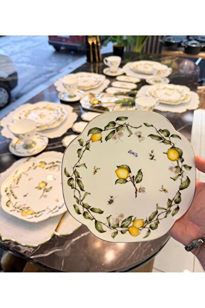 Mikasa Moor 31 Parça 6 Kişilik Lemoon Porselen Kahvaltı Takımı