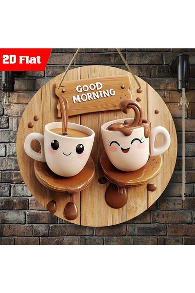 YALOVA SHOP Kahve Köşesi Cafe Duvar Süsü Kahve Sevenlere Özel 25X25 Duvar Dekoru