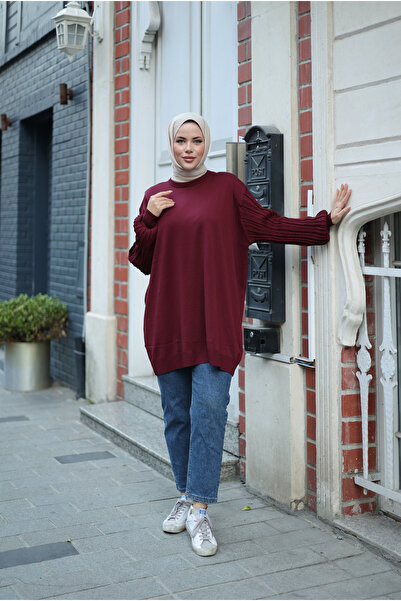 NEW DAĞ Balloon Sleeve Glitter Oversized Tunic