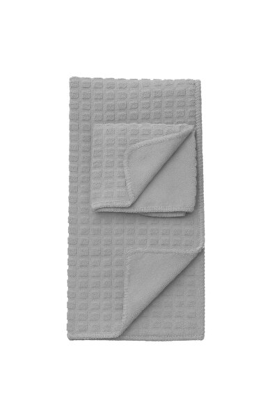 PUFO Set of 3 absorbent textile kitchen towels Pufo, ideal for drying dishes and cooking, gray