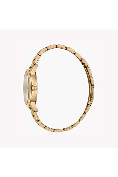 Esprit Women's Gold Stainless Steel Watch, Silver Dial | Es1l136m0015