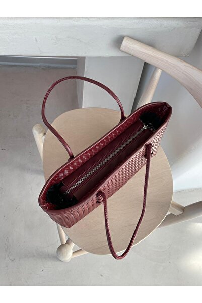 Senza Vedere Pita Baguette Bag with Knitted Detail