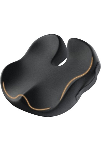 ProtoArc Orthopedic seat cushion, memory foam, coccyx and hip pressure relief, 48x40x11 cm, gray