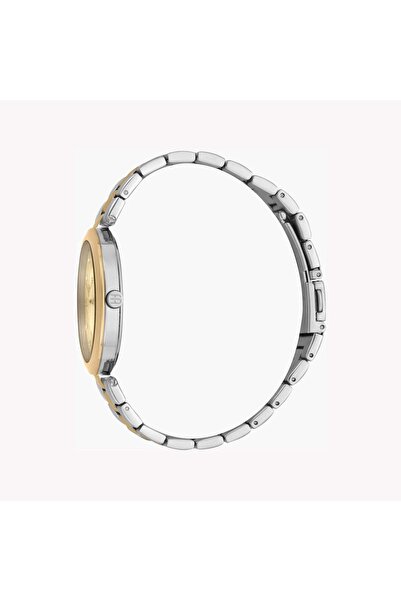 Esprit Women's Silver & Gold Stainless Steel Watch, Champagne Dial | ES1L252M0045
