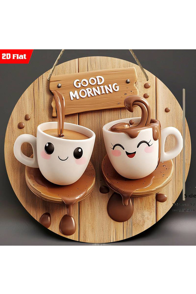 YALOVA SHOP Kahve Köşesi Cafe Duvar Süsü Kahve Sevenlere Özel 25X25 Duvar Dekoru