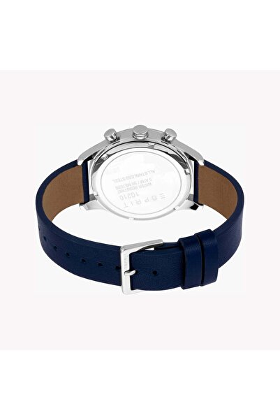 Esprit Men's Blue Leather Watch, Blue Dial | Es1g262m0085