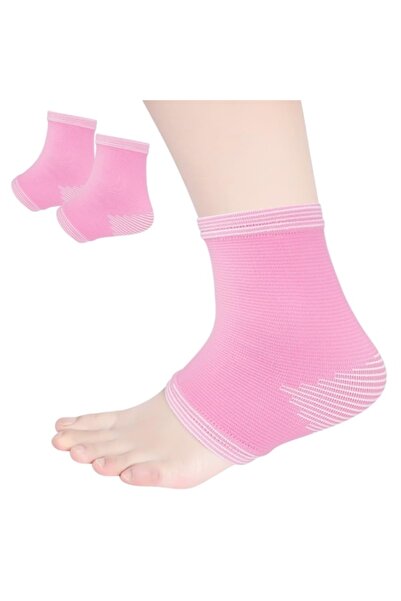 FERCAISH Șosete compresive, suport pentru gleznă pentru fasciită plantară - roz