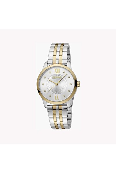 Esprit Women's Silver & Gold Stainless Steel Watch, Silver Dial | Es1l192m0015