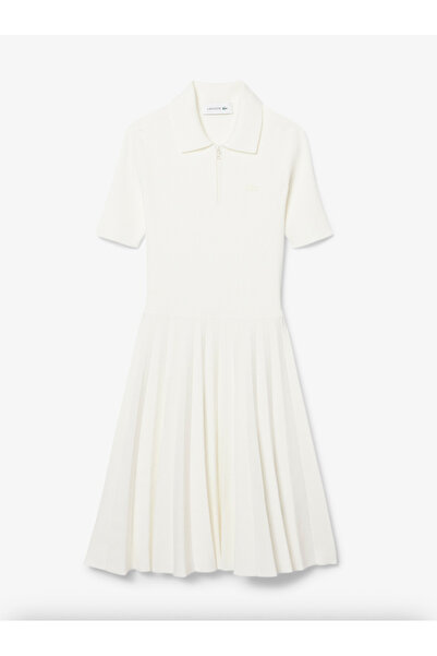 Lacoste Pleated Polo Collar Dress