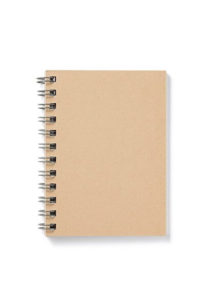 Muji Planting Tree Paper Double Ring Notebook , 48 sheet , A7 , Beige