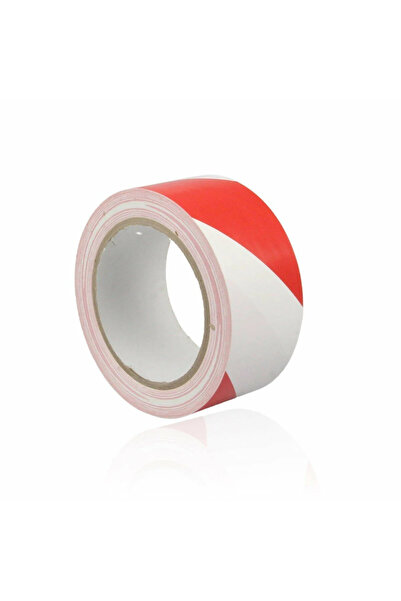 BURSA BANT Kırmızı Beyaz Yer Işaretleme Bandı 50MMX30MT