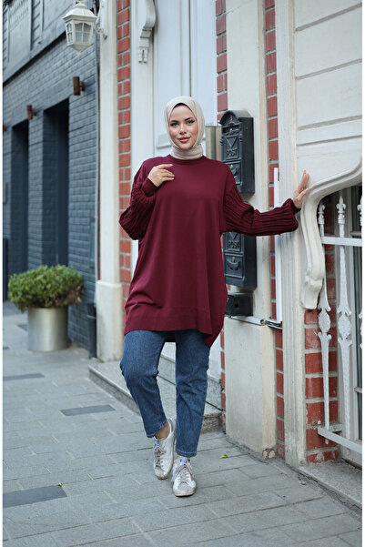NEW DAĞ Balloon Sleeve Glitter Oversized Tunic