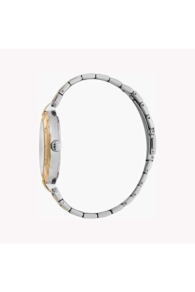 Esprit Women's Silver & Gold Stainless Steel Watch, Silver Dial | Es1l079m0015