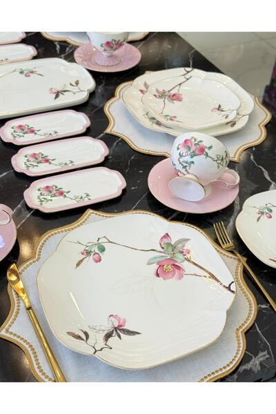Mikasa Moor 31 Parça 6 Kişilik Peachy Porselen Kahvaltı Takımı