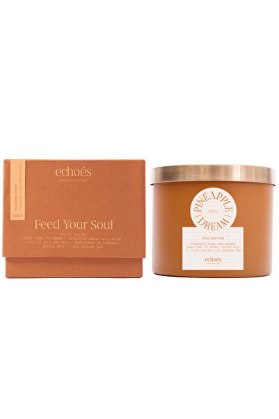 Echoes شمعة معطرة فاخرة، حلم الأناناس من إيكويز، في وعاء زجاجي فاخر، 600 غرام