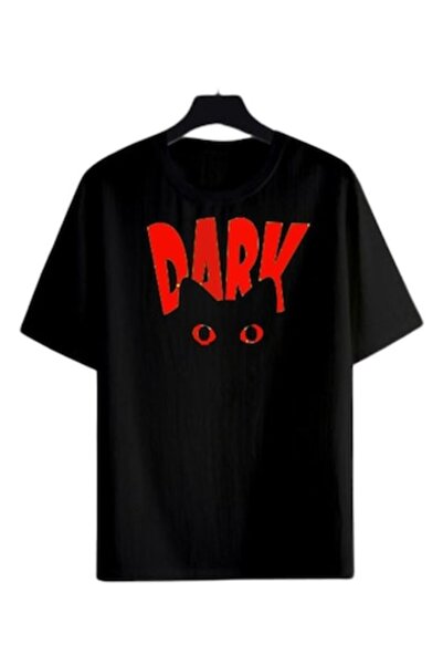 OEM Tricou damă, personalizat DARK RED PISIC, 100% bumbac, negru, mărimea S