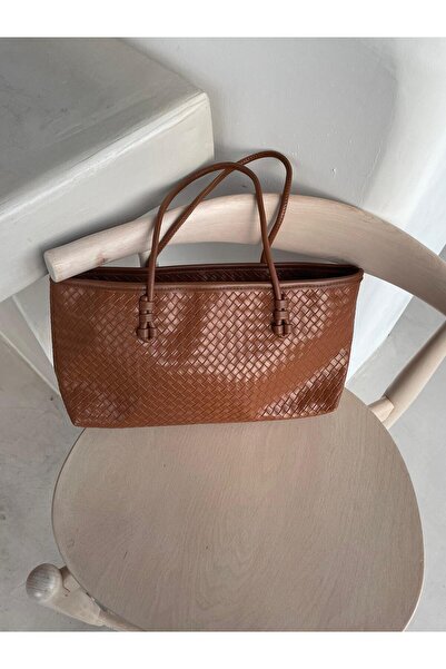 Senza Vedere Pita Baguette Bag with Knitted Detail