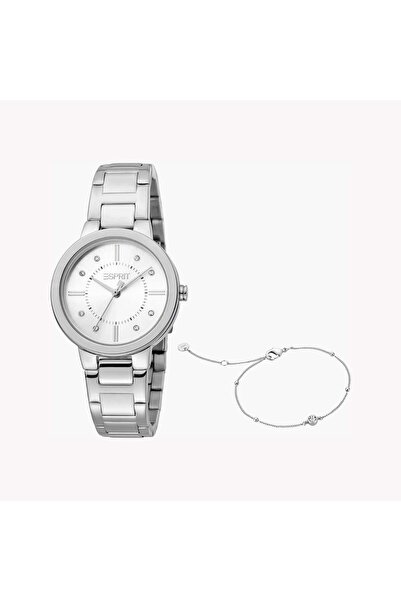 Esprit Women's Silver Stainless Steel Watch, Silver Dial | Es1l133m0035